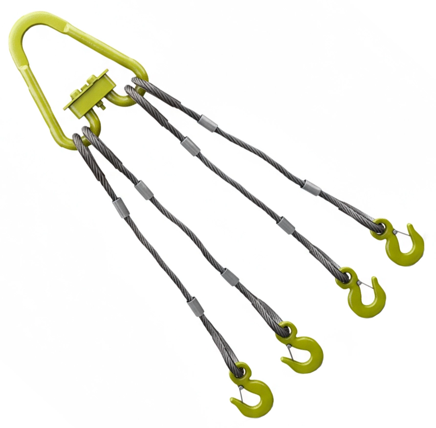 Строп канатный четырехветвевой 4СК-25т 3м (опрессовка)